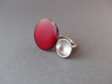 Bague argent et émaux - Les bagues ajustables